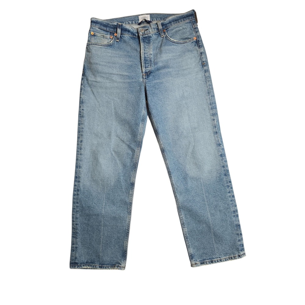 Citizens of Humanity Florence Wide Straight Crop Jeans Size 30 Light Wash